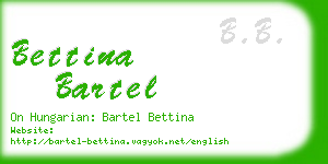 bettina bartel business card